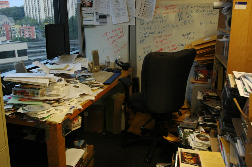 recycling paper in office