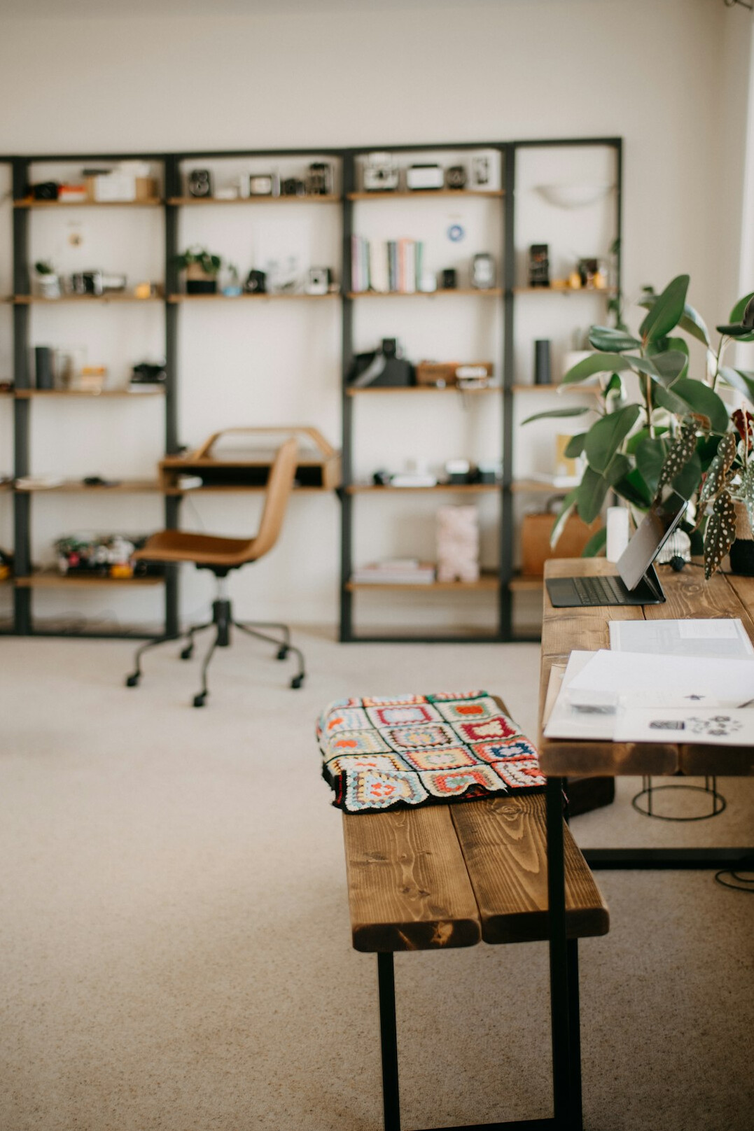 recycled materials in office